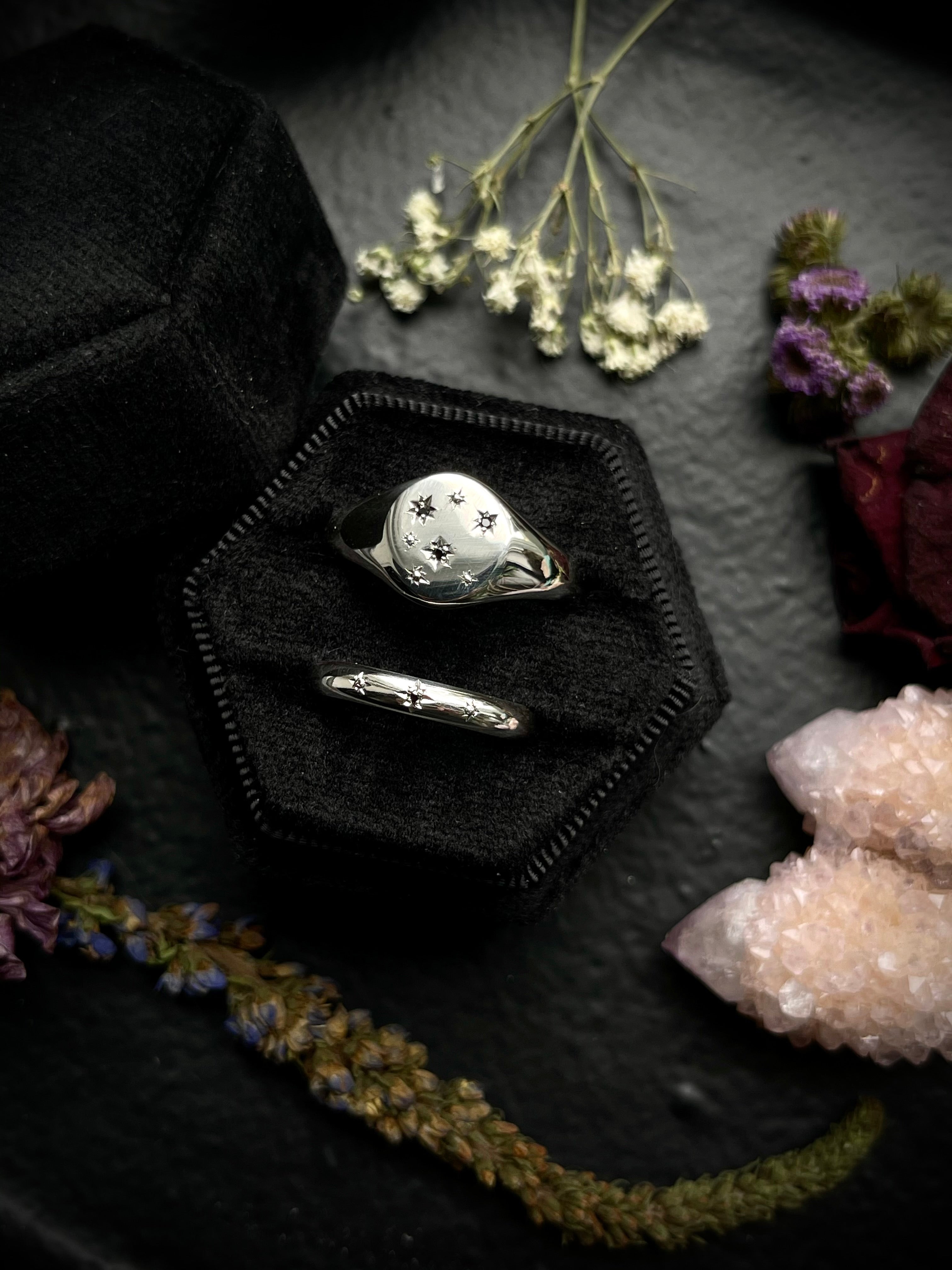 Night Sky Signet Ring