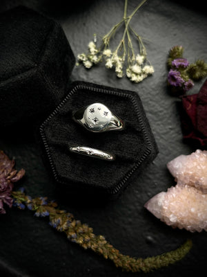 Night Sky Signet Ring