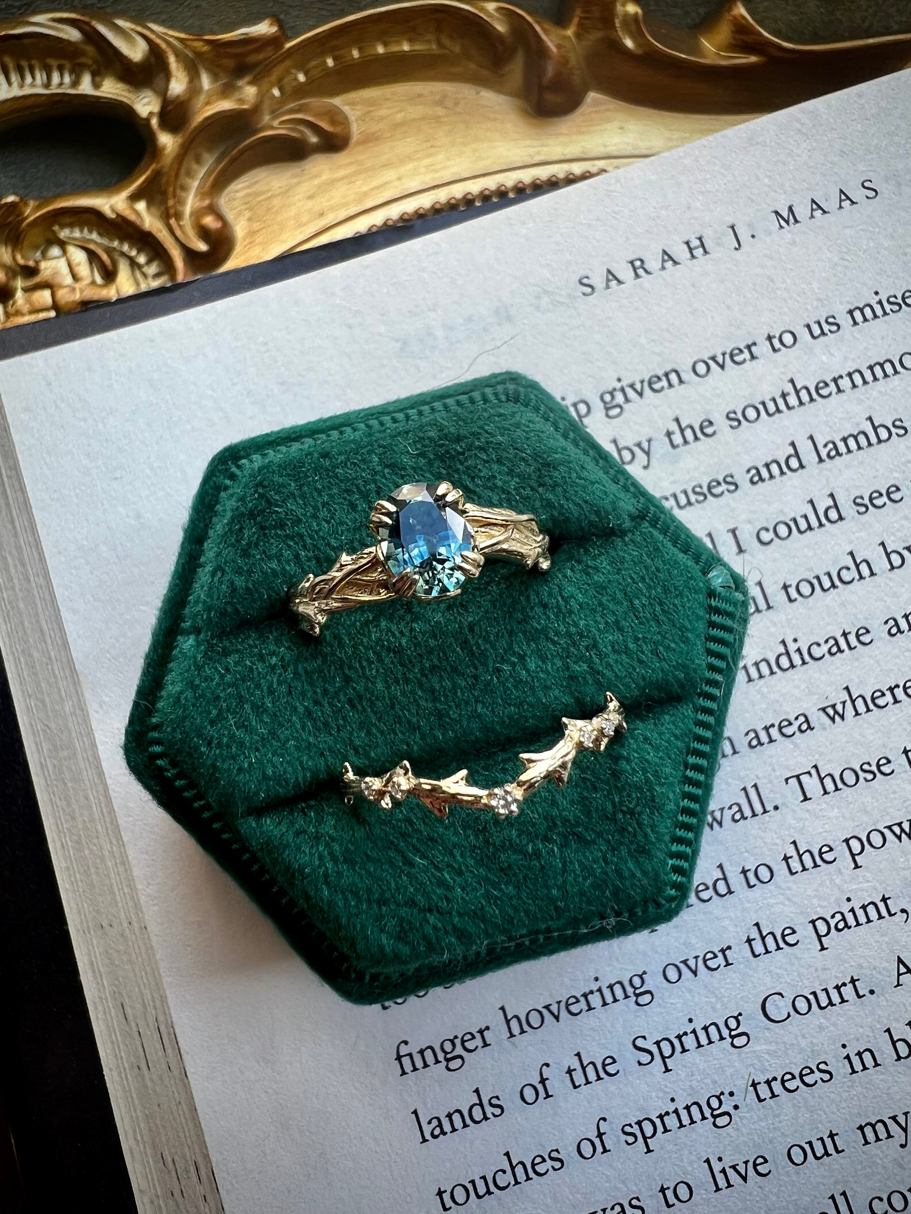 Thorns + Roses Sapphire Ring