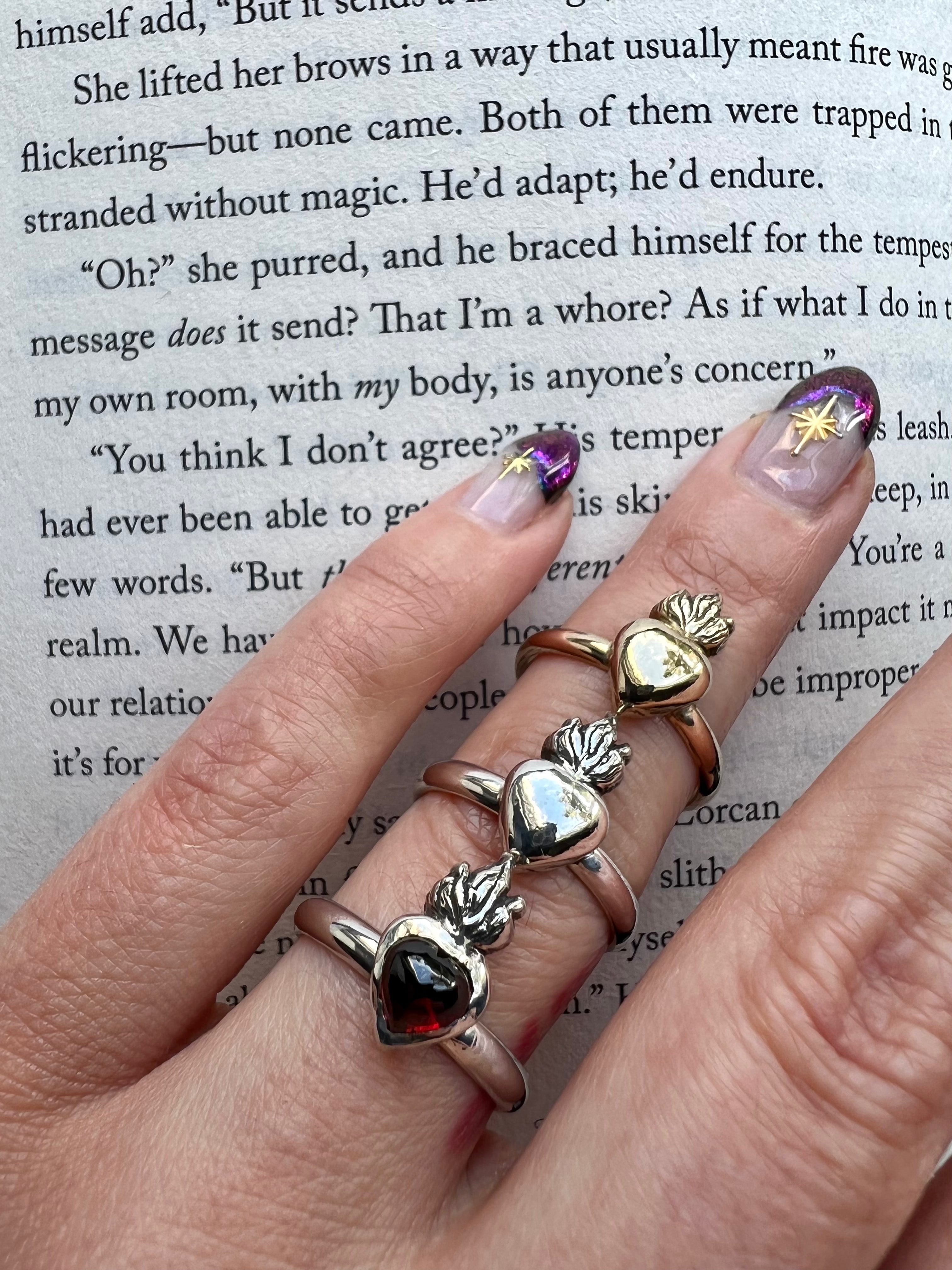 Fireheart Gem Rings