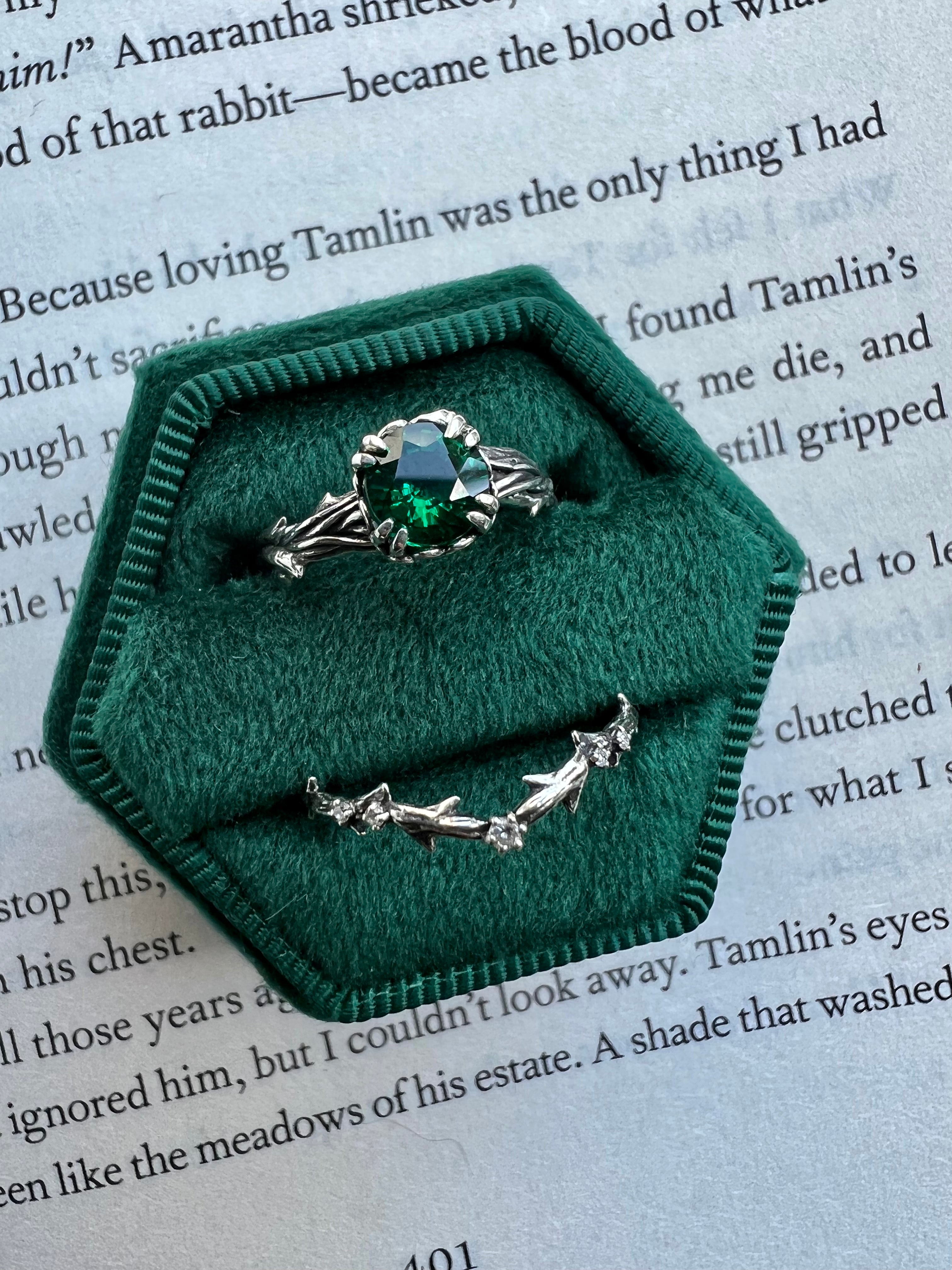 Round Thorns + Roses Ring Setting