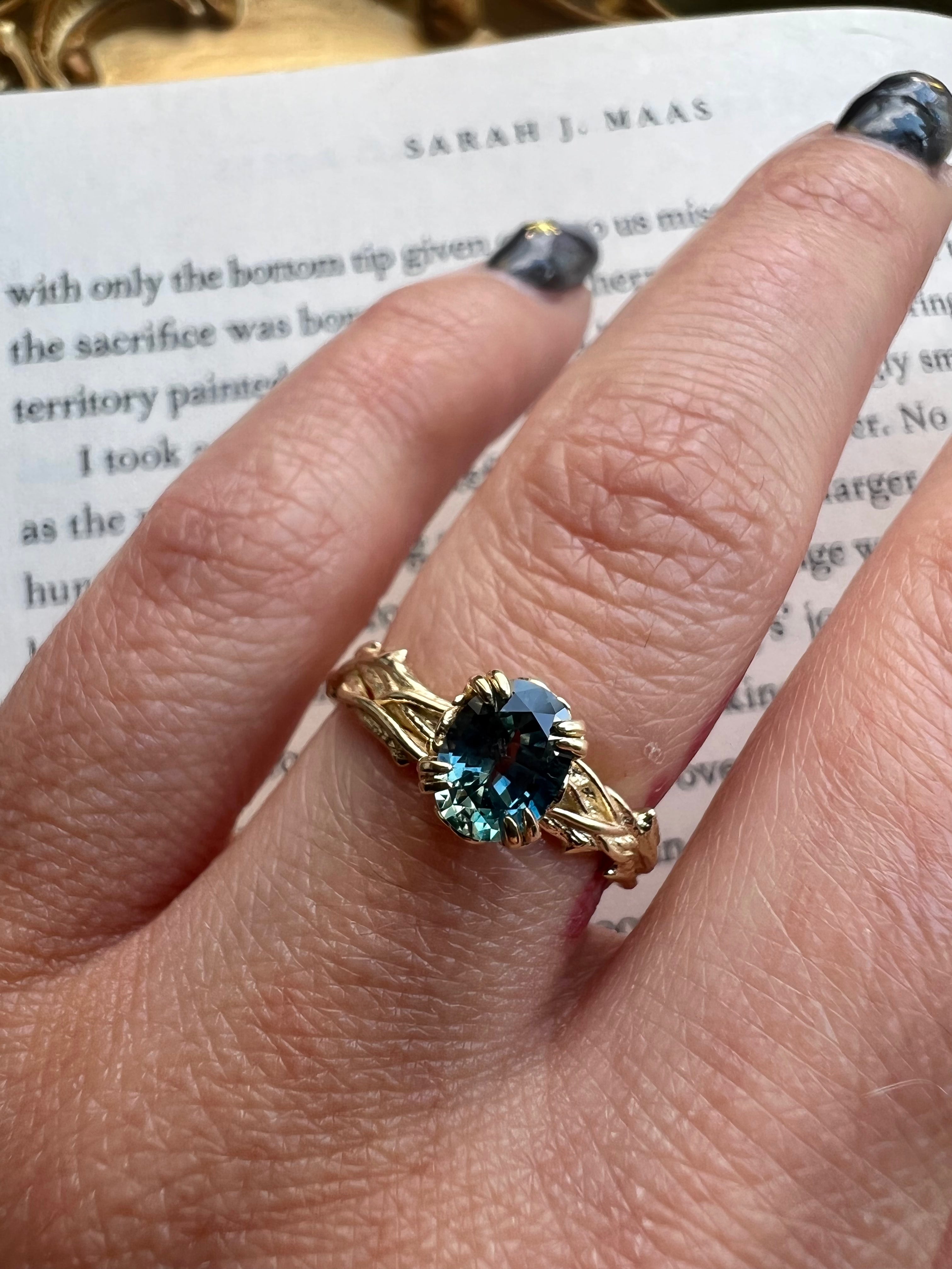 Thorns + Roses Sapphire Ring