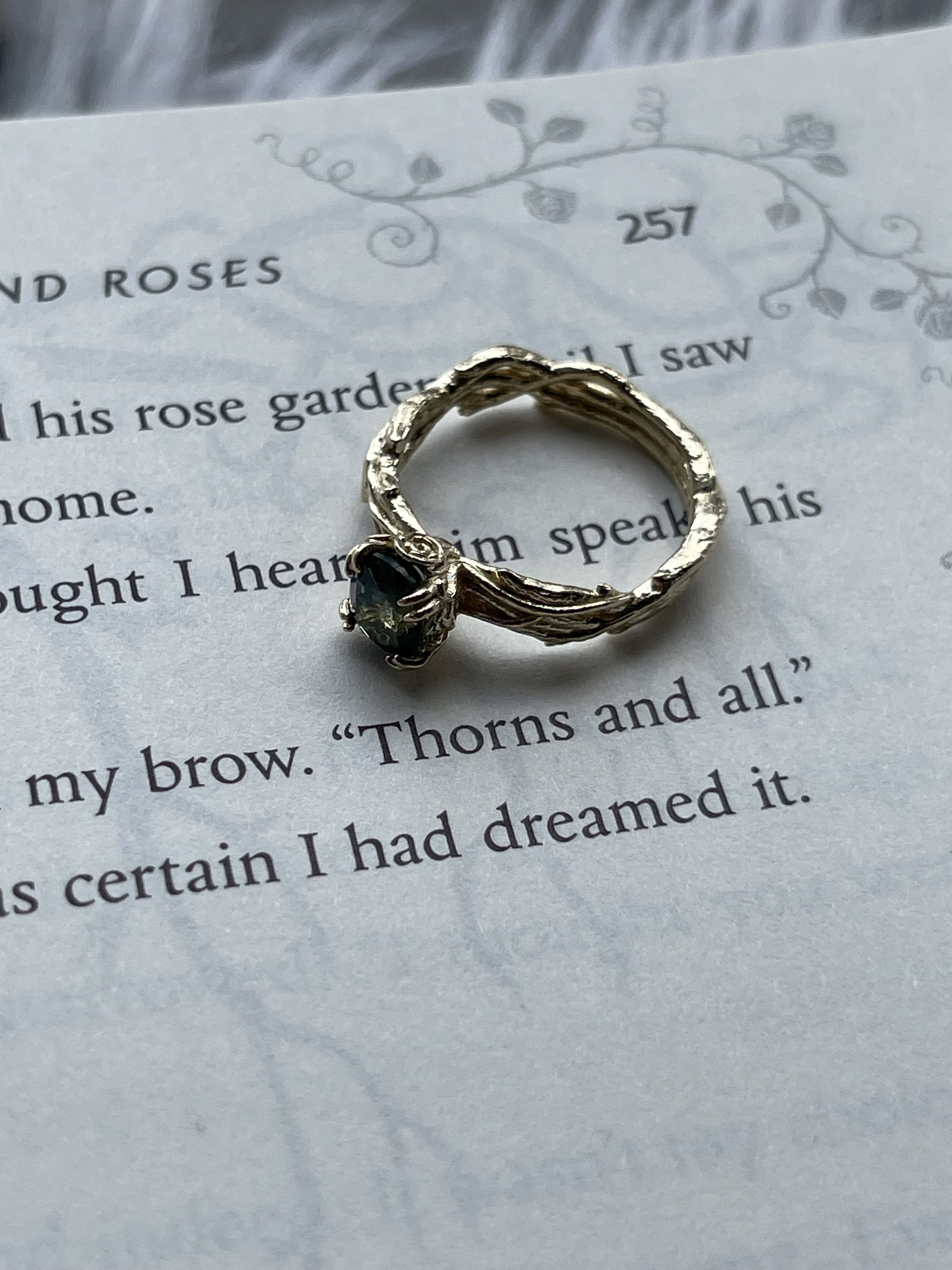 Custom Thorns + Roses Ring Setting