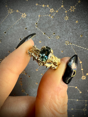 Thorns + Roses Sapphire Ring