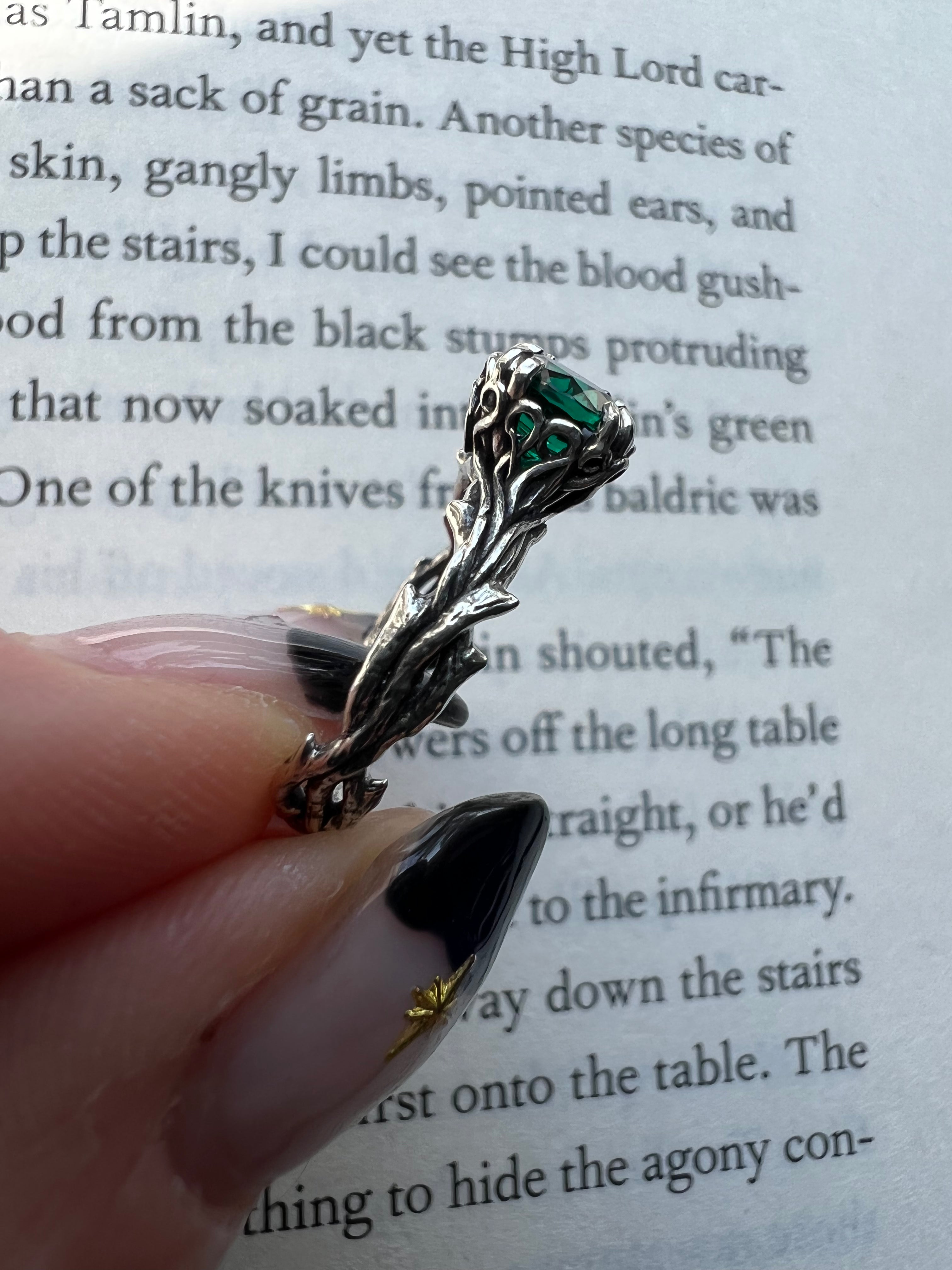 Round Thorns + Roses Ring Setting