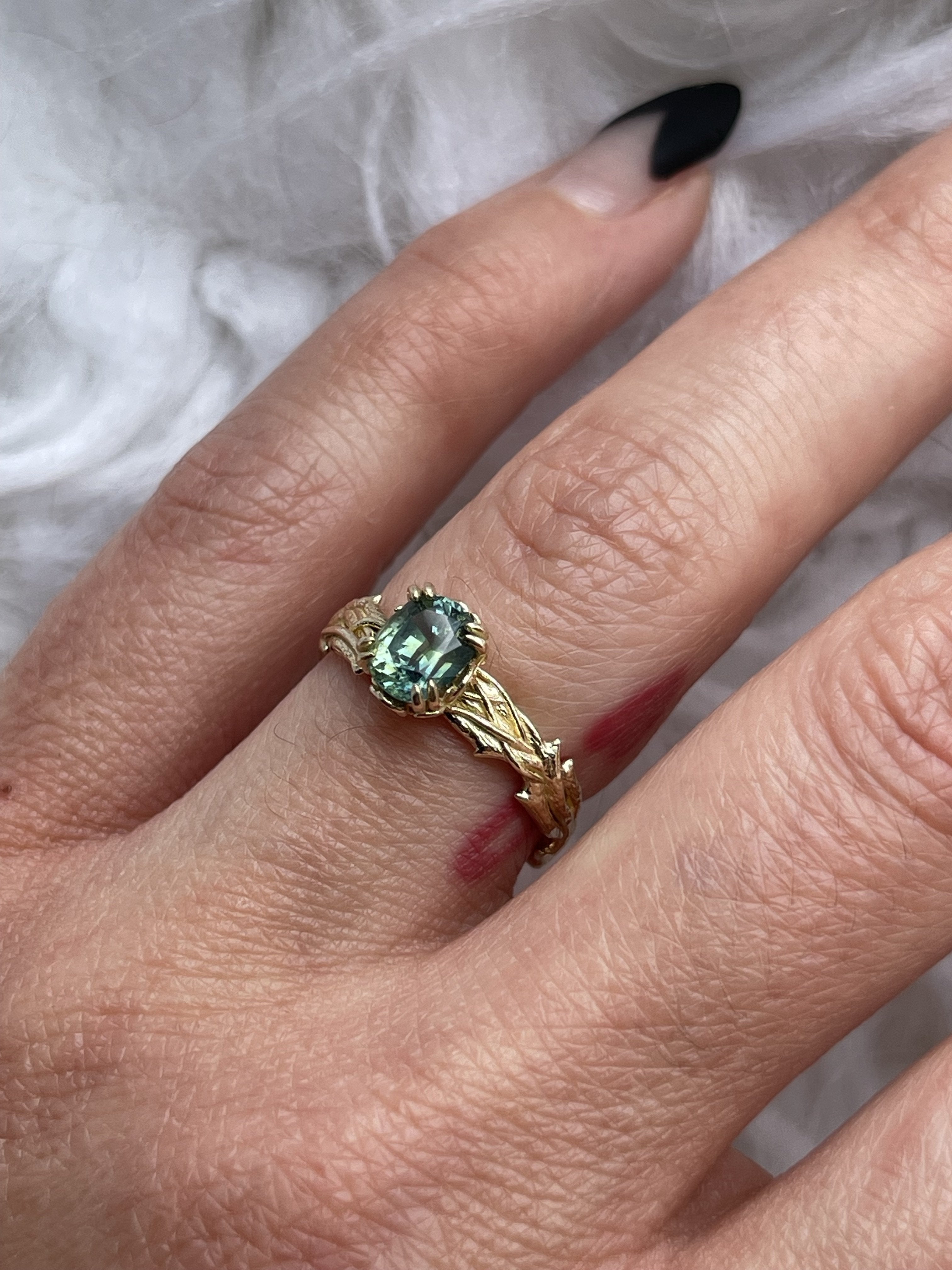 Custom Thorns Roses Ring Setting